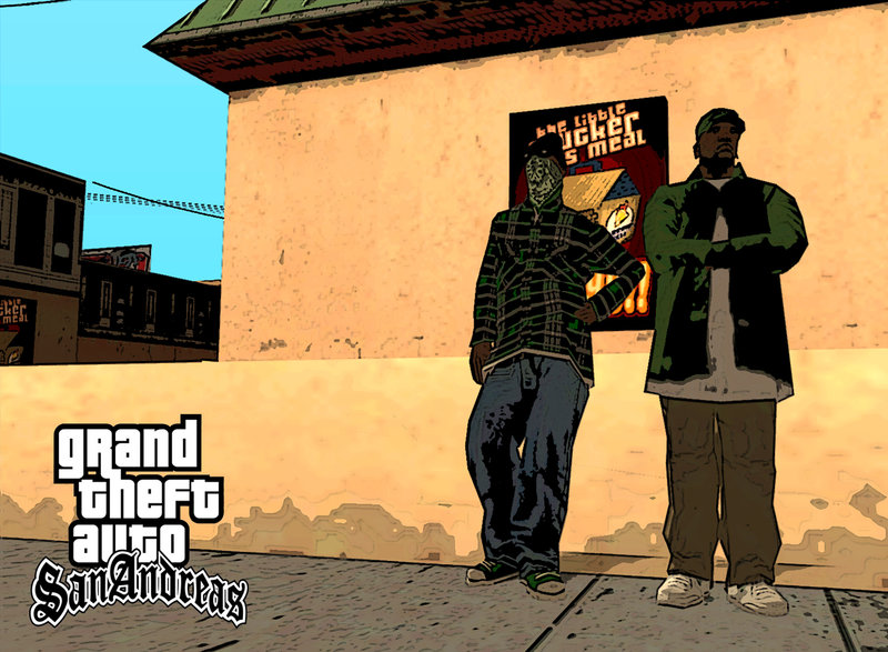 GTA San Andreas San Andreas GANGS Wallpapers Mod